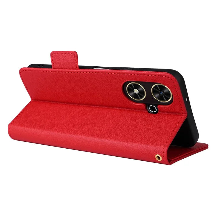 For Honor Play 50 / Play 50m Wholesale PU Leather Phone Case with Hand Strap Litchi Texture Wallet Cover