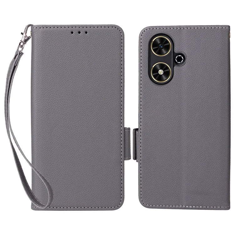 For Honor Play 50 / Play 50m Wholesale PU Leather Phone Case with Hand Strap Litchi Texture Wallet Cover