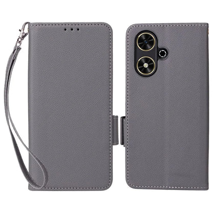 For Honor Play 50 / Play 50m Wholesale PU Leather Phone Case with Hand Strap Litchi Texture Wallet Cover