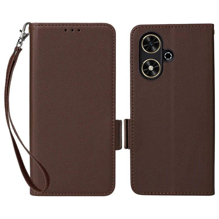 For Honor Play 50 / Play 50m Wholesale PU Leather Phone Case with Hand Strap Litchi Texture Wallet Cover