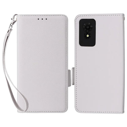For TCL 501 T433D Leather Case Wallet Stand Litchi Texture Phone Cover Wholesale