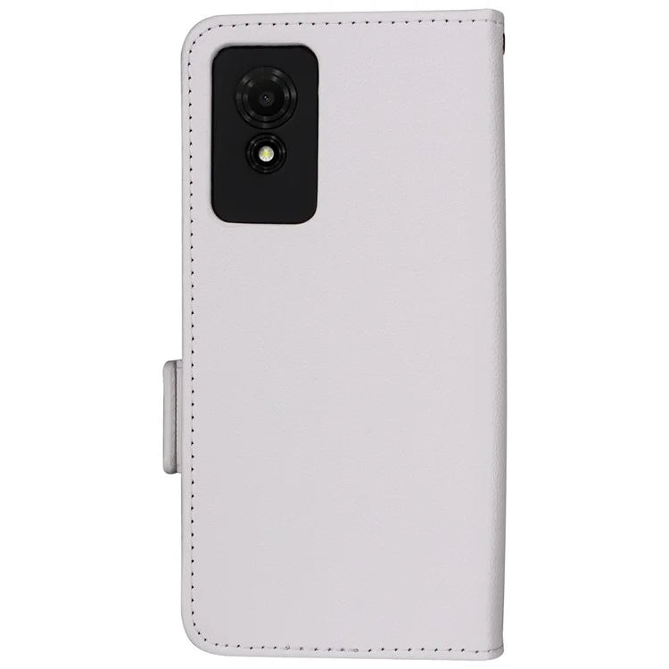 For TCL 501 T433D Leather Case Wallet Stand Litchi Texture Phone Cover Wholesale