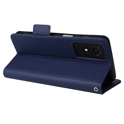 For TCL 501 T433D Leather Case Wallet Stand Litchi Texture Phone Cover Wholesale