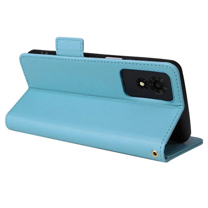 For TCL 501 T433D Leather Case Wallet Stand Litchi Texture Phone Cover Wholesale