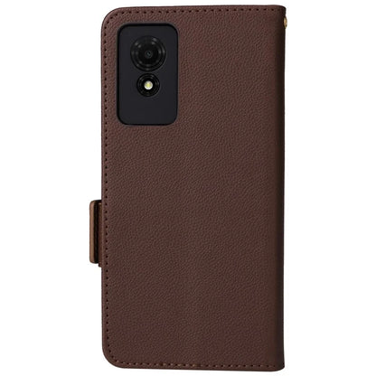 For TCL 501 T433D Leather Case Wallet Stand Litchi Texture Phone Cover Wholesale