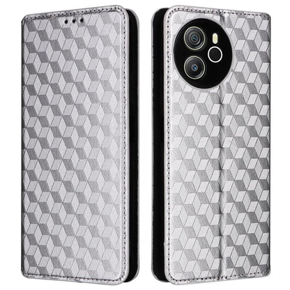 For Blackview Shark 8 Leather Case Rhombus Wallet Stand Flip Phone Cover