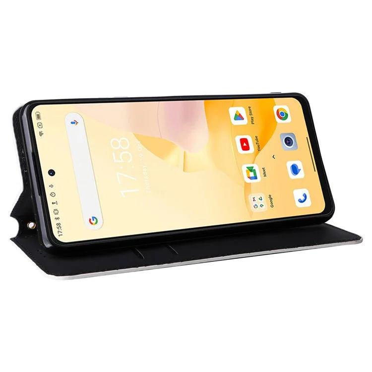 For Blackview Shark 8 Leather Case Rhombus Wallet Stand Flip Phone Cover