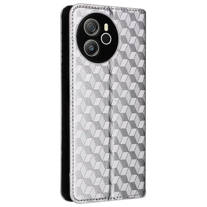 For Blackview Shark 8 Leather Case Rhombus Wallet Stand Flip Phone Cover