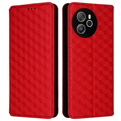 For Blackview Shark 8 Leather Case Rhombus Wallet Stand Flip Phone Cover