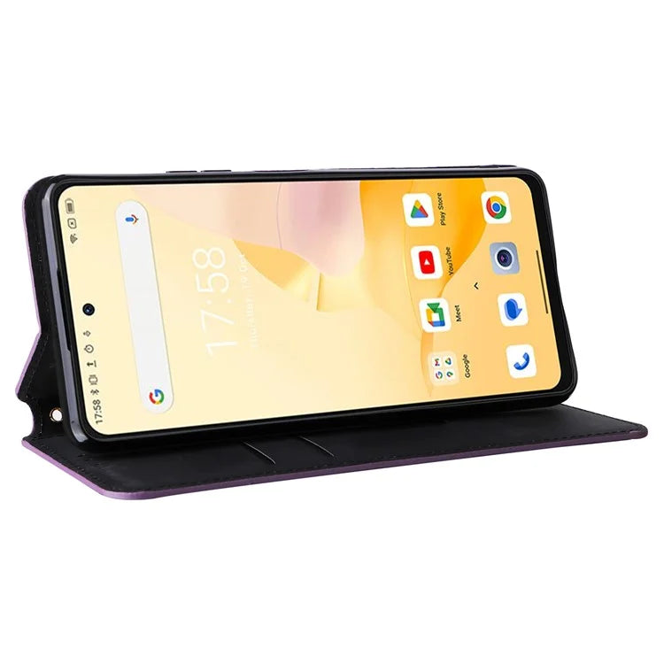 For Blackview Shark 8 Leather Case Rhombus Wallet Stand Flip Phone Cover