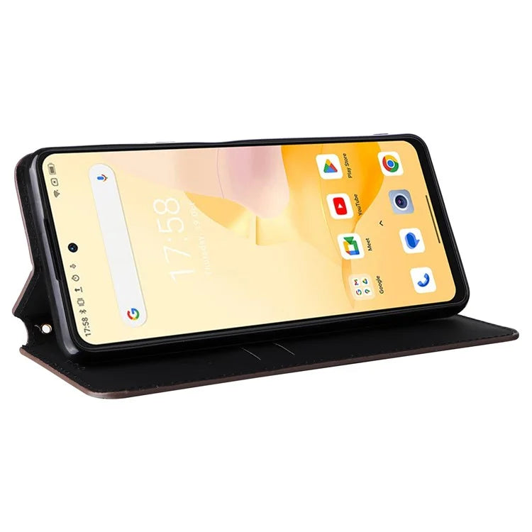 For Blackview Shark 8 Leather Case Rhombus Wallet Stand Flip Phone Cover