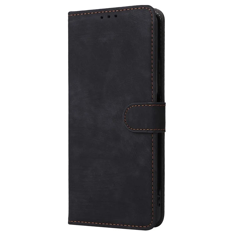 For Blackview Shark 8 Case RFID Blocking PU Leather Wallet Phone Cover with Hand Strap