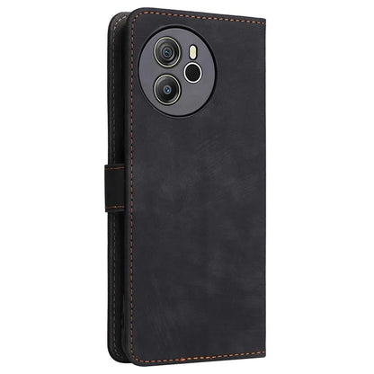 For Blackview Shark 8 Case RFID Blocking PU Leather Wallet Phone Cover with Hand Strap