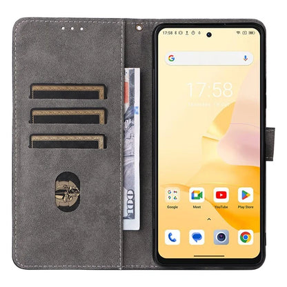 For Blackview Shark 8 Case RFID Blocking PU Leather Wallet Phone Cover with Hand Strap