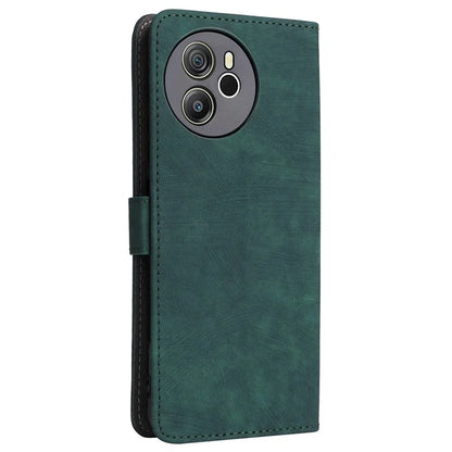 For Blackview Shark 8 Case RFID Blocking PU Leather Wallet Phone Cover with Hand Strap