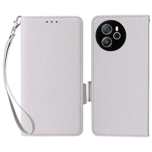 For Blackview Shark 8 Case Leather Folio Stand Phone Cover with Wrist Strap