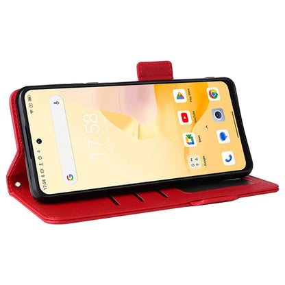 For Blackview Shark 8 Case Leather Folio Stand Phone Cover with Wrist Strap