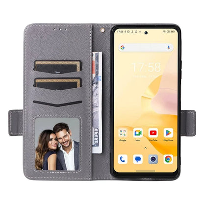 For Blackview Shark 8 Case Leather Folio Stand Phone Cover with Wrist Strap