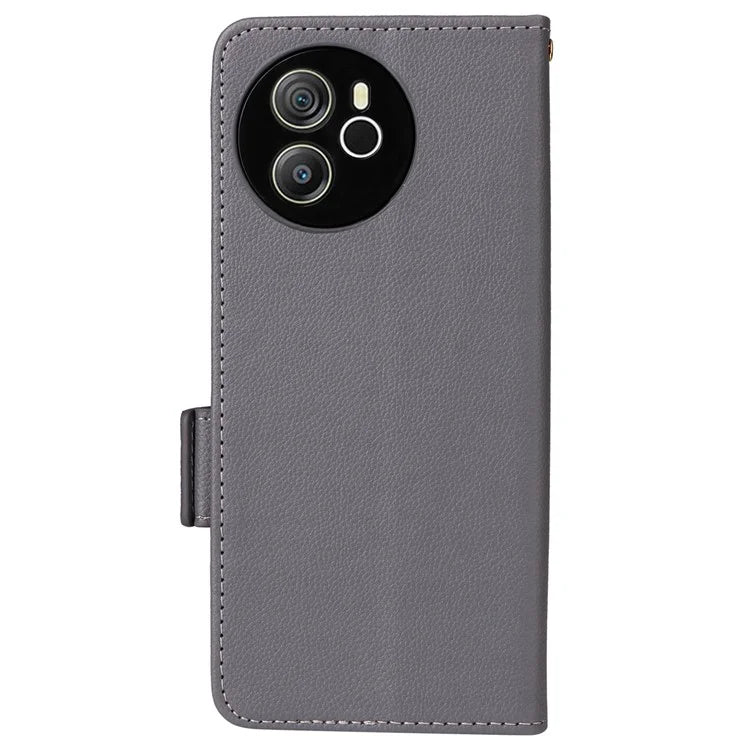 For Blackview Shark 8 Case Leather Folio Stand Phone Cover with Wrist Strap