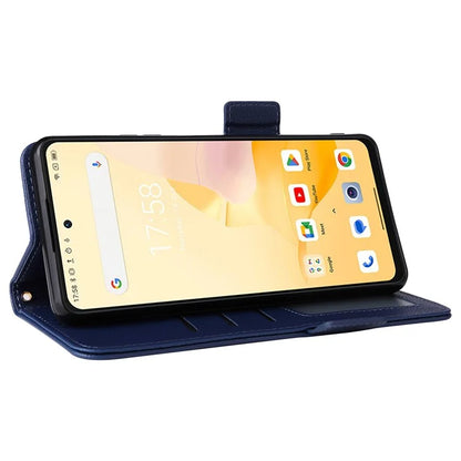 For Blackview Shark 8 Case Leather Folio Stand Phone Cover with Wrist Strap