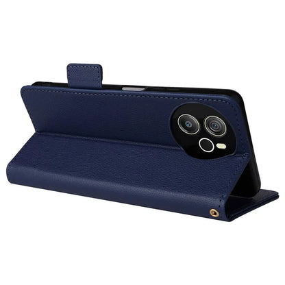 For Blackview Shark 8 Case Leather Folio Stand Phone Cover with Wrist Strap