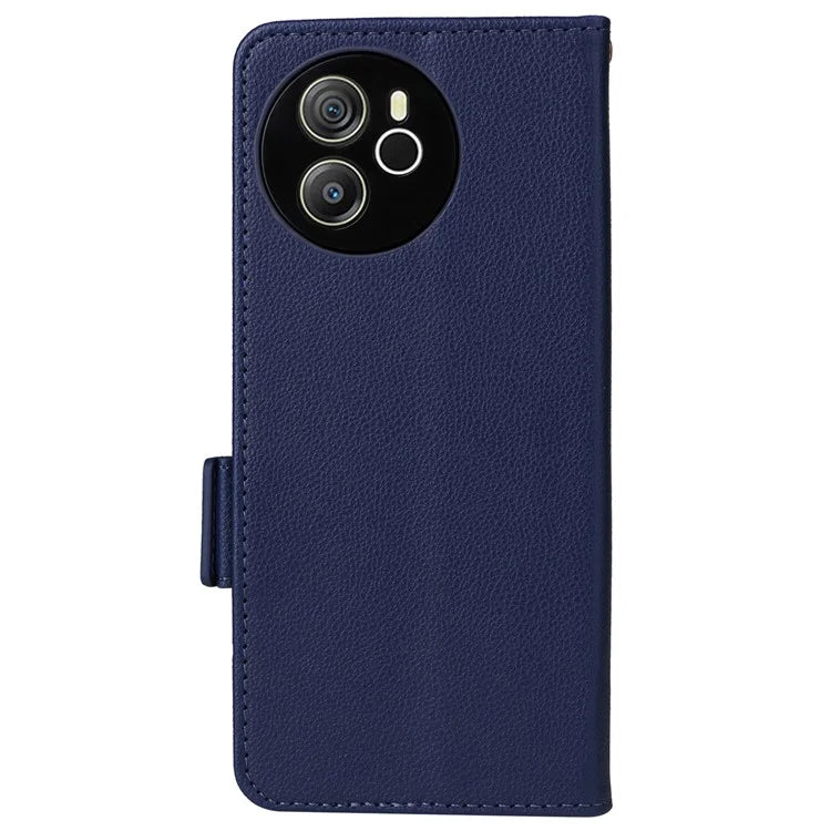 For Blackview Shark 8 Case Leather Folio Stand Phone Cover with Wrist Strap
