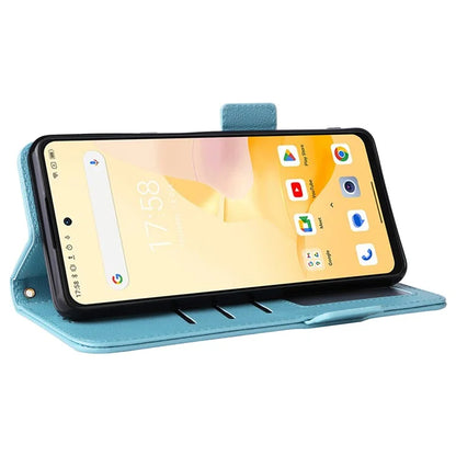 For Blackview Shark 8 Case Leather Folio Stand Phone Cover with Wrist Strap
