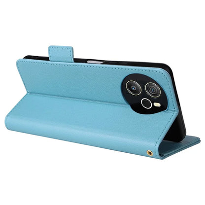 For Blackview Shark 8 Case Leather Folio Stand Phone Cover with Wrist Strap