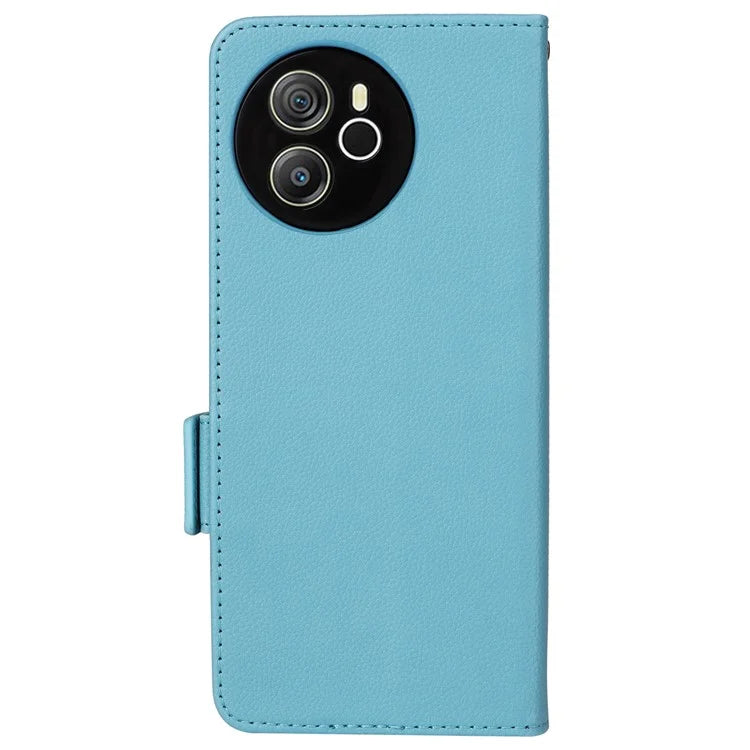 For Blackview Shark 8 Case Leather Folio Stand Phone Cover with Wrist Strap
