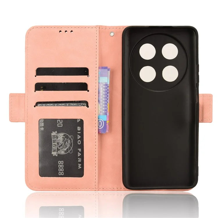 For Huawei nova 12i 4G / Enjoy 70 Pro Case PU Leather Stand Function Multiple Card Slots Phone Cover