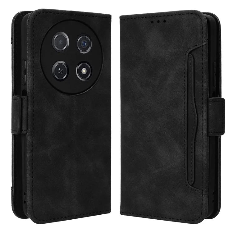 For Huawei nova 12i 4G / Enjoy 70 Pro Case PU Leather Stand Function Multiple Card Slots Phone Cover