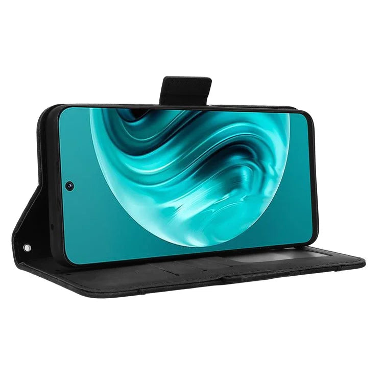 For Huawei nova 12i 4G / Enjoy 70 Pro Case PU Leather Stand Function Multiple Card Slots Phone Cover
