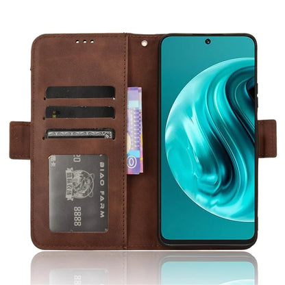 For Huawei nova 12i 4G / Enjoy 70 Pro Case PU Leather Stand Function Multiple Card Slots Phone Cover