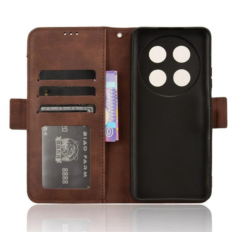 For Huawei nova 12i 4G / Enjoy 70 Pro Case PU Leather Stand Function Multiple Card Slots Phone Cover