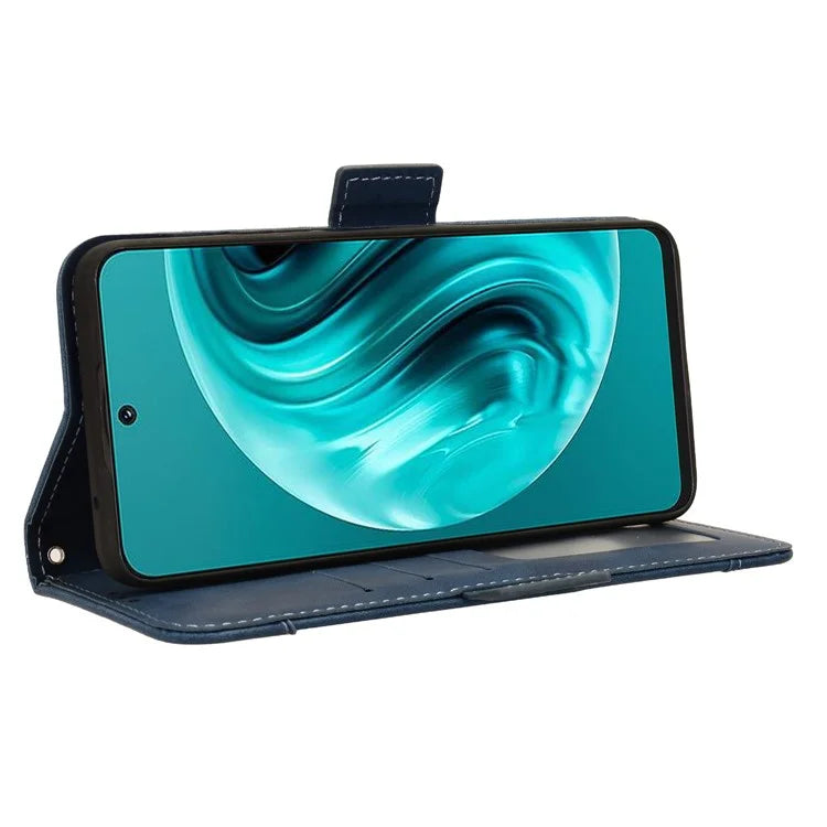 For Huawei nova 12i 4G / Enjoy 70 Pro Case PU Leather Stand Function Multiple Card Slots Phone Cover