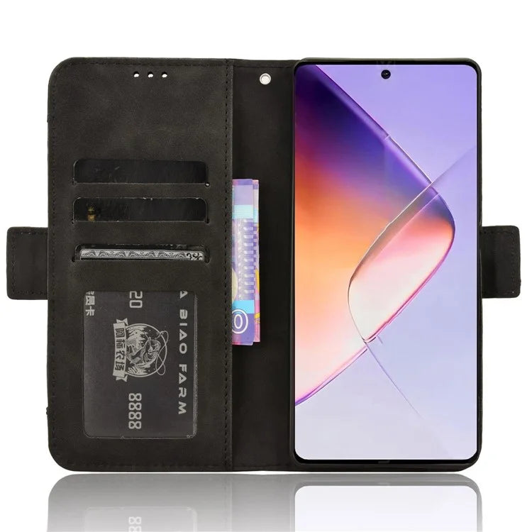 For Infinix Note 40 X6853 Case Shock-Absorbent Leather Phone Shell with Multiple Card Slots