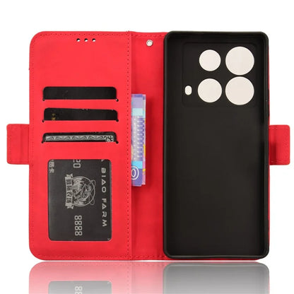 For Infinix Note 40 X6853 Case Shock-Absorbent Leather Phone Shell with Multiple Card Slots