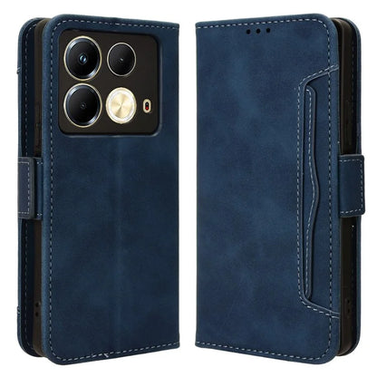 For Infinix Note 40 X6853 Case Shock-Absorbent Leather Phone Shell with Multiple Card Slots