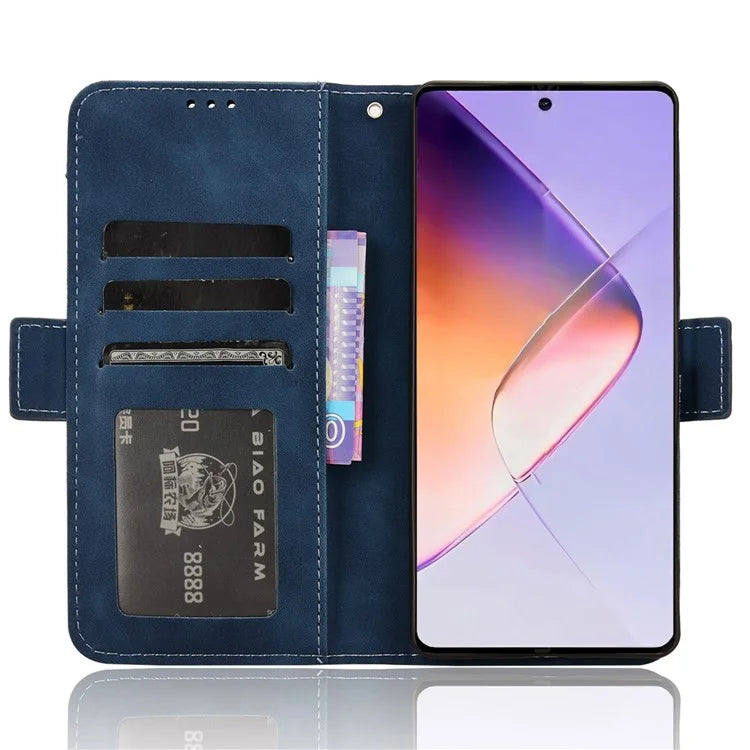 For Infinix Note 40 X6853 Case Shock-Absorbent Leather Phone Shell with Multiple Card Slots