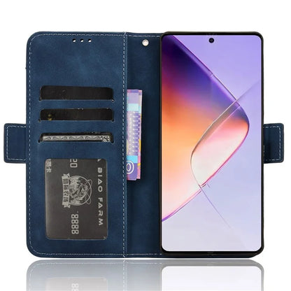 For Infinix Note 40 X6853 Case Shock-Absorbent Leather Phone Shell with Multiple Card Slots