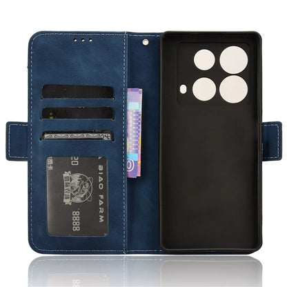 For Infinix Note 40 X6853 Case Shock-Absorbent Leather Phone Shell with Multiple Card Slots