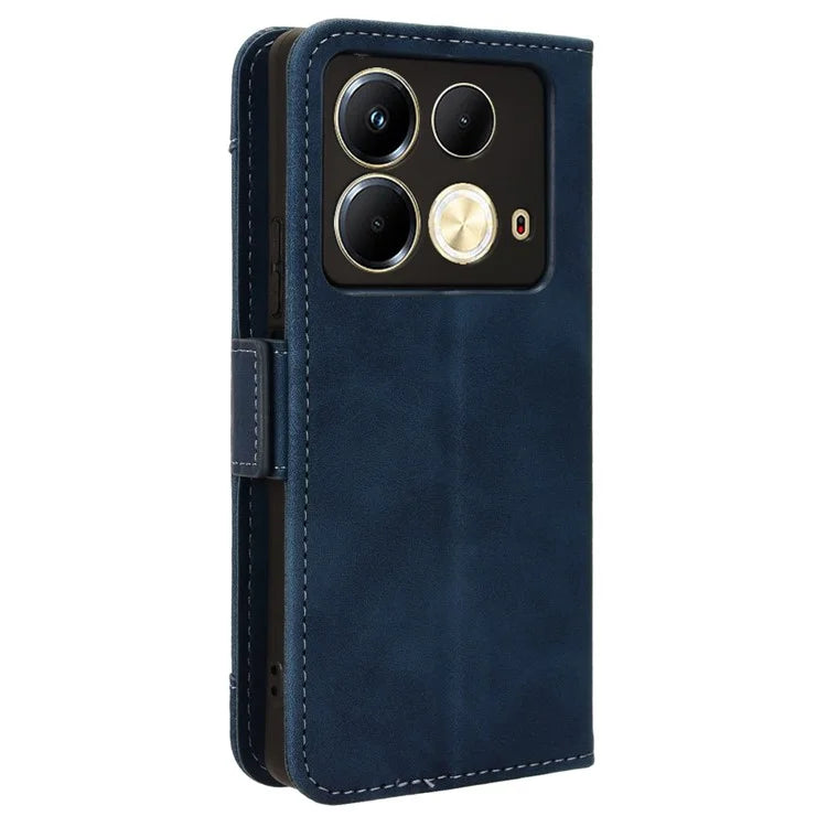 For Infinix Note 40 X6853 Case Shock-Absorbent Leather Phone Shell with Multiple Card Slots
