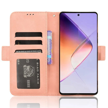 For Infinix Note 40 X6853 Case Shock-Absorbent Leather Phone Shell with Multiple Card Slots