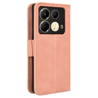 For Infinix Note 40 X6853 Case Shock-Absorbent Leather Phone Shell with Multiple Card Slots