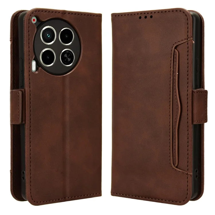 For TECNO Camon 30 4G / 30 5G / CL6 / CL7 Case Leather Phone Protector with Multiple Card Slots