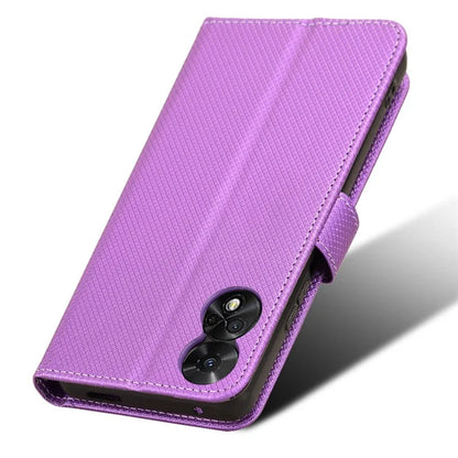 For TCL 50 5G Case Diamond Texture Leather Full Wrapped Phone Cover with Wrist Strap