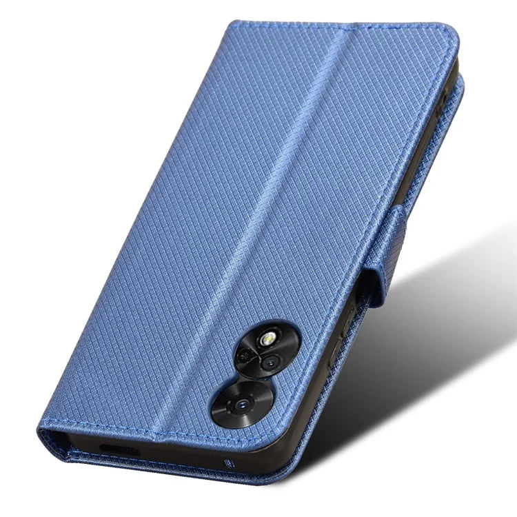 For TCL 50 5G Case Diamond Texture Leather Full Wrapped Phone Cover with Wrist Strap