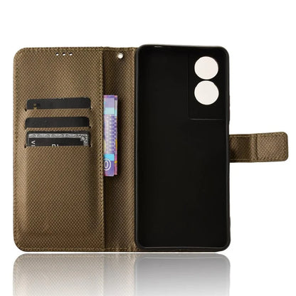 For TCL 50 5G Case Diamond Texture Leather Full Wrapped Phone Cover with Wrist Strap