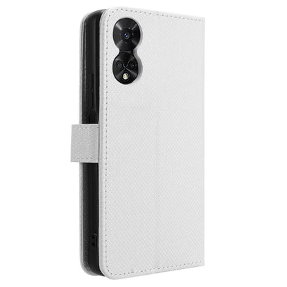 For TCL 50 5G Case Diamond Texture Leather Full Wrapped Phone Cover with Wrist Strap
