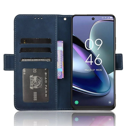 For TCL 50 5G Case Folio Leather Phone Protector Shell with Multiple Card Slots